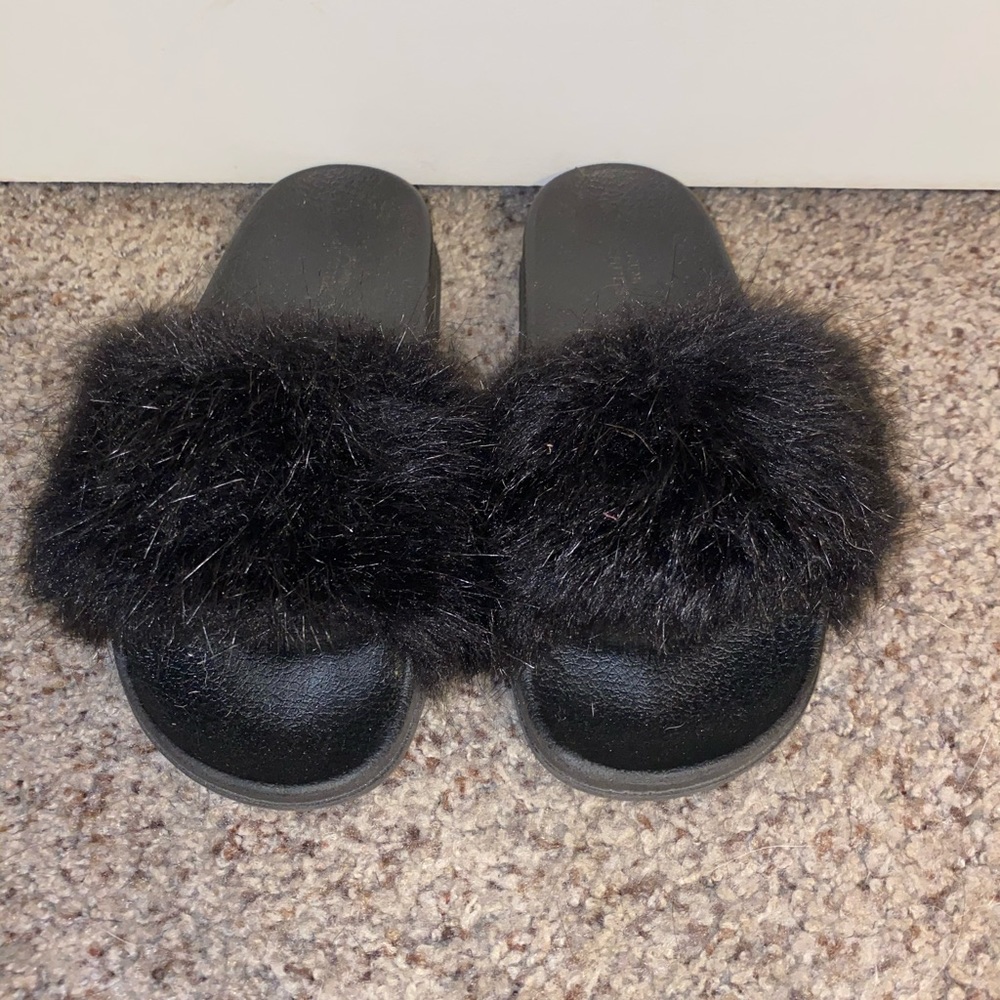 Urban Outfitters Black Slippers